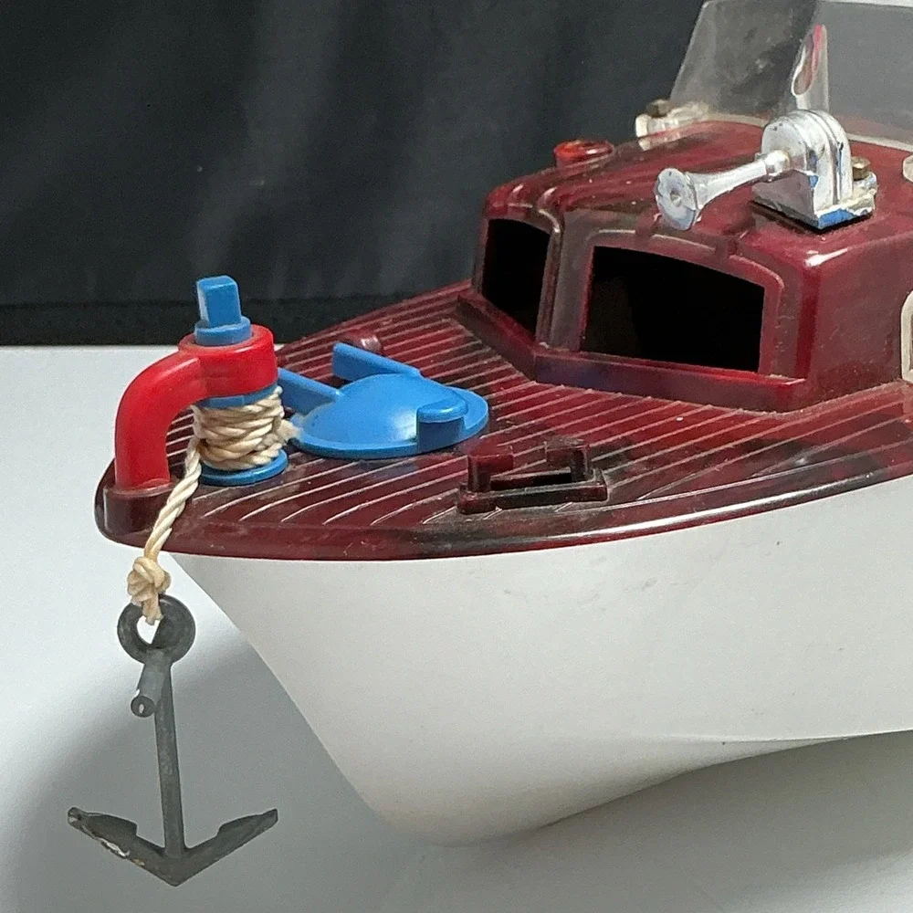 Vintage 1950s Ideal Fix-It Fun Harbor Launch Boat Toy Set Near Complete W/ Box